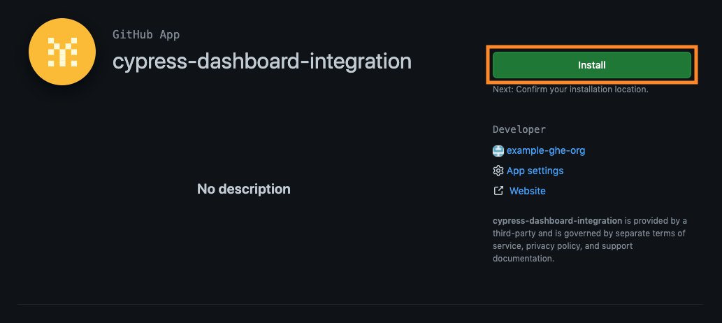 Install GitHub App